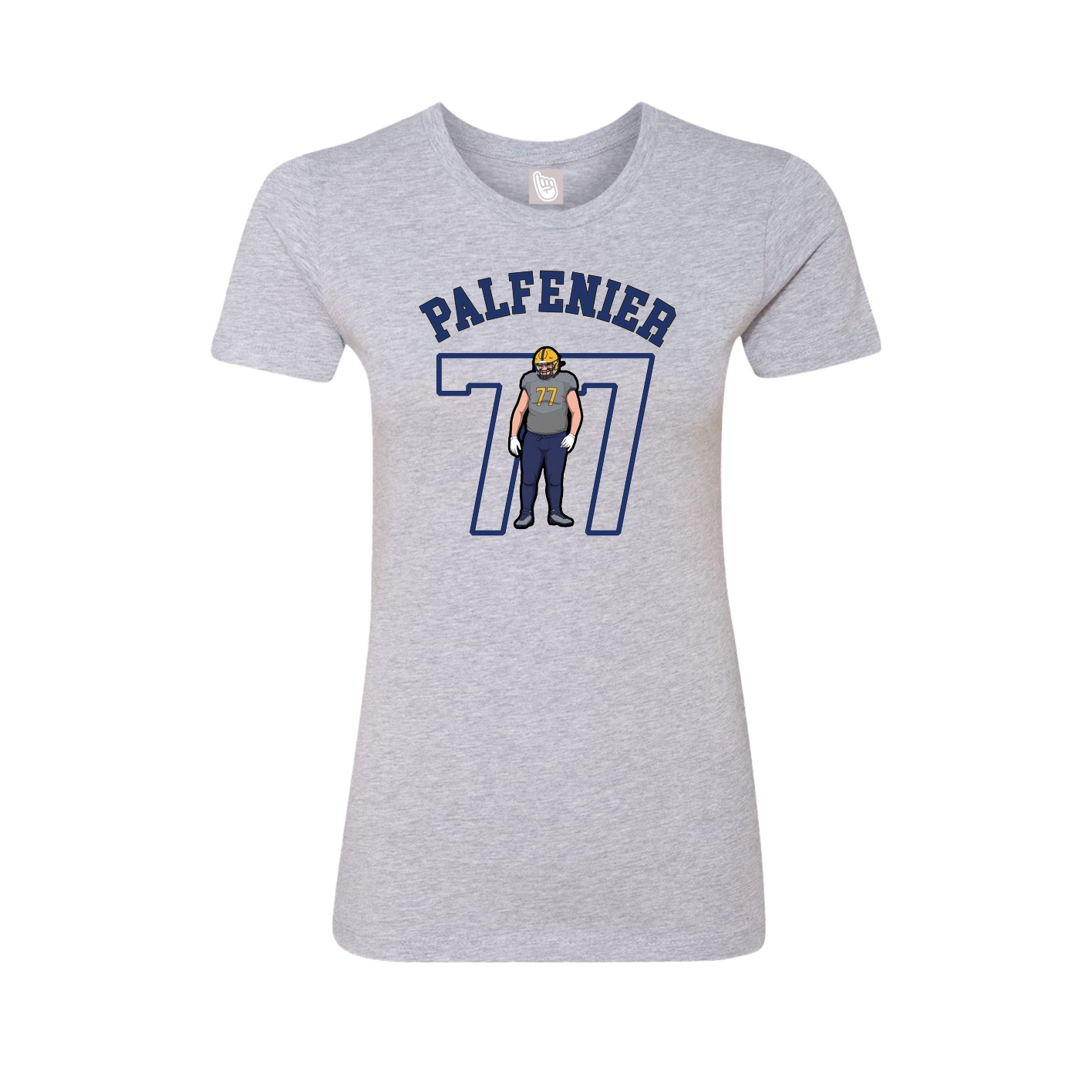 Fitted Women's Tee — Shirsey Arch in Grey