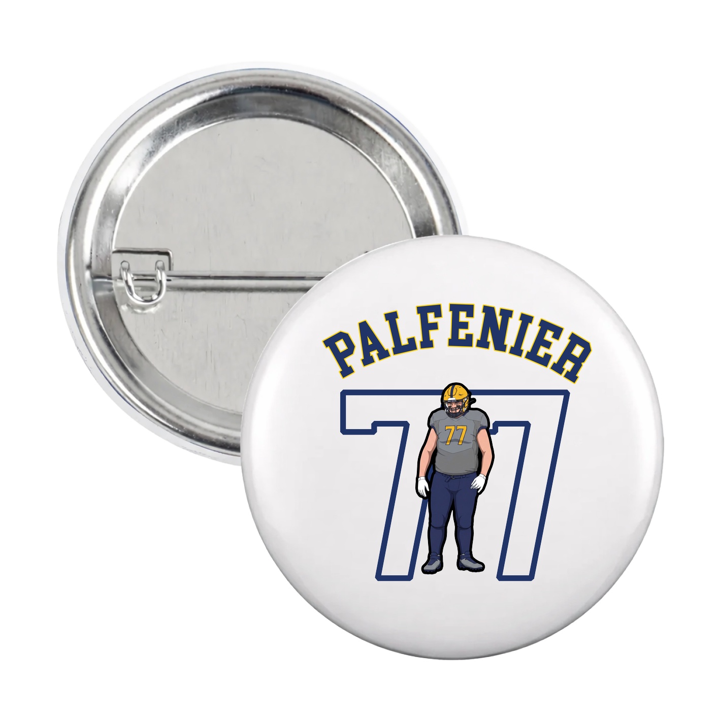 Game Day Button — Shirsey Arch in White