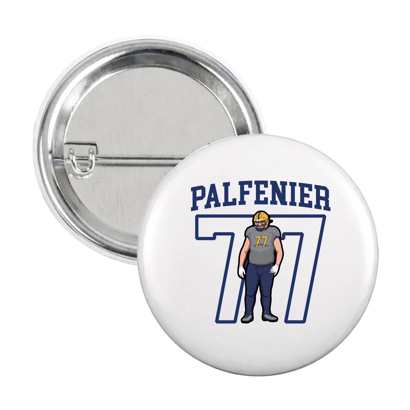 Game Day Button — Shirsey in White