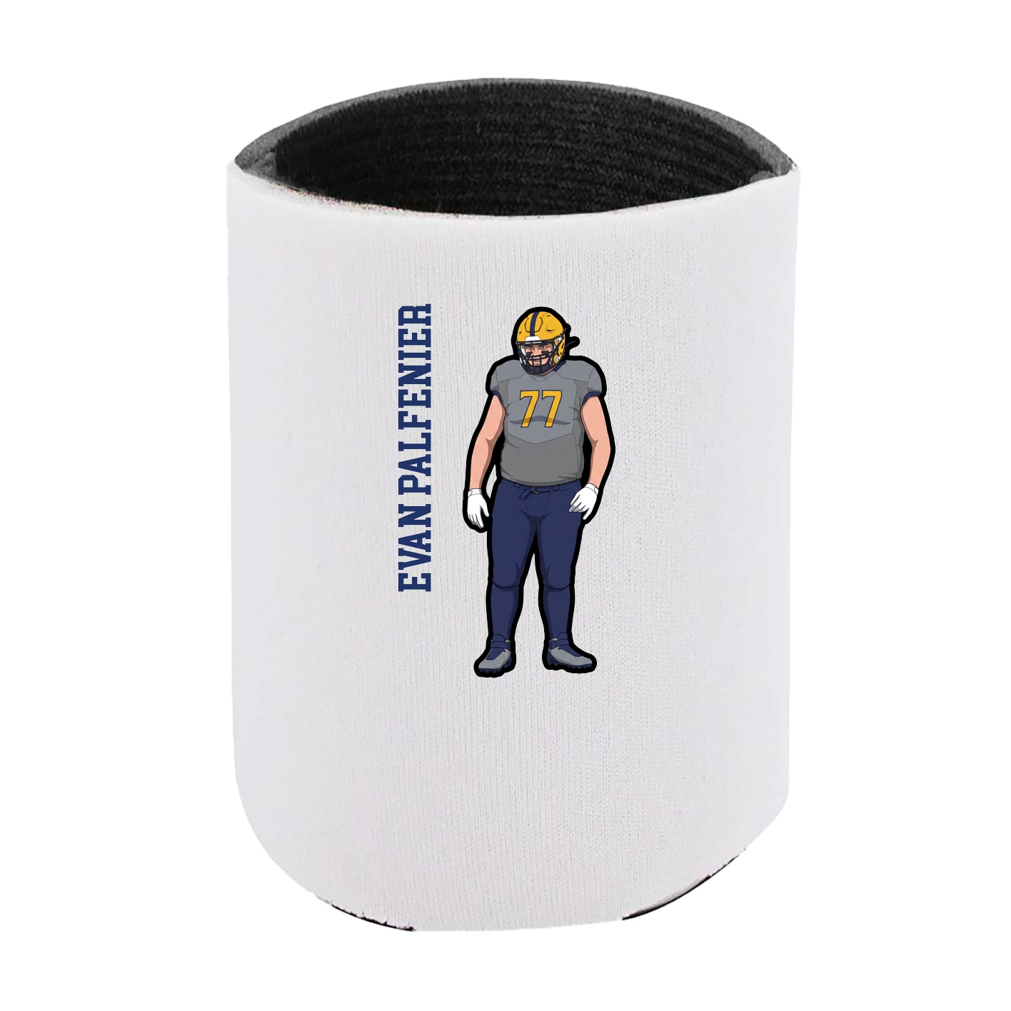 Can Holder — Name Vertical in White