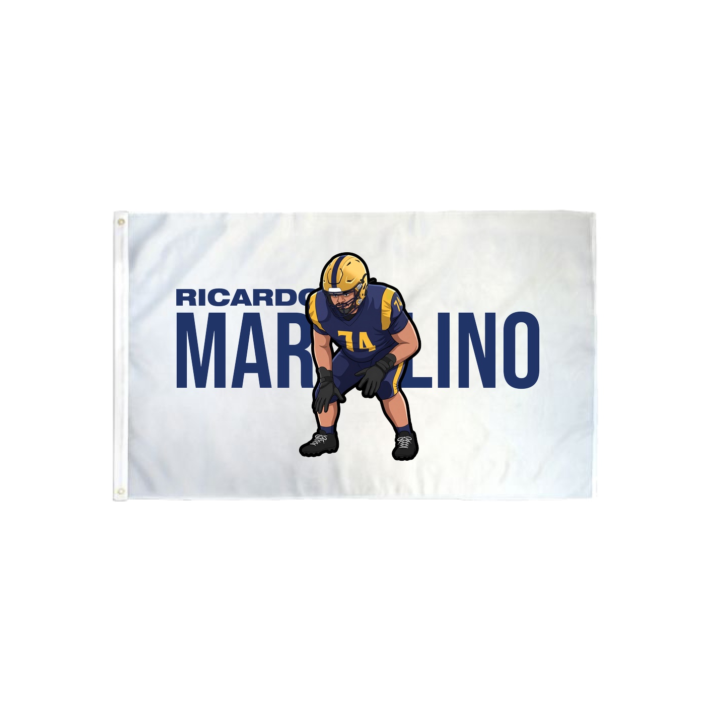 3x5 Flag — Player Name in Classic