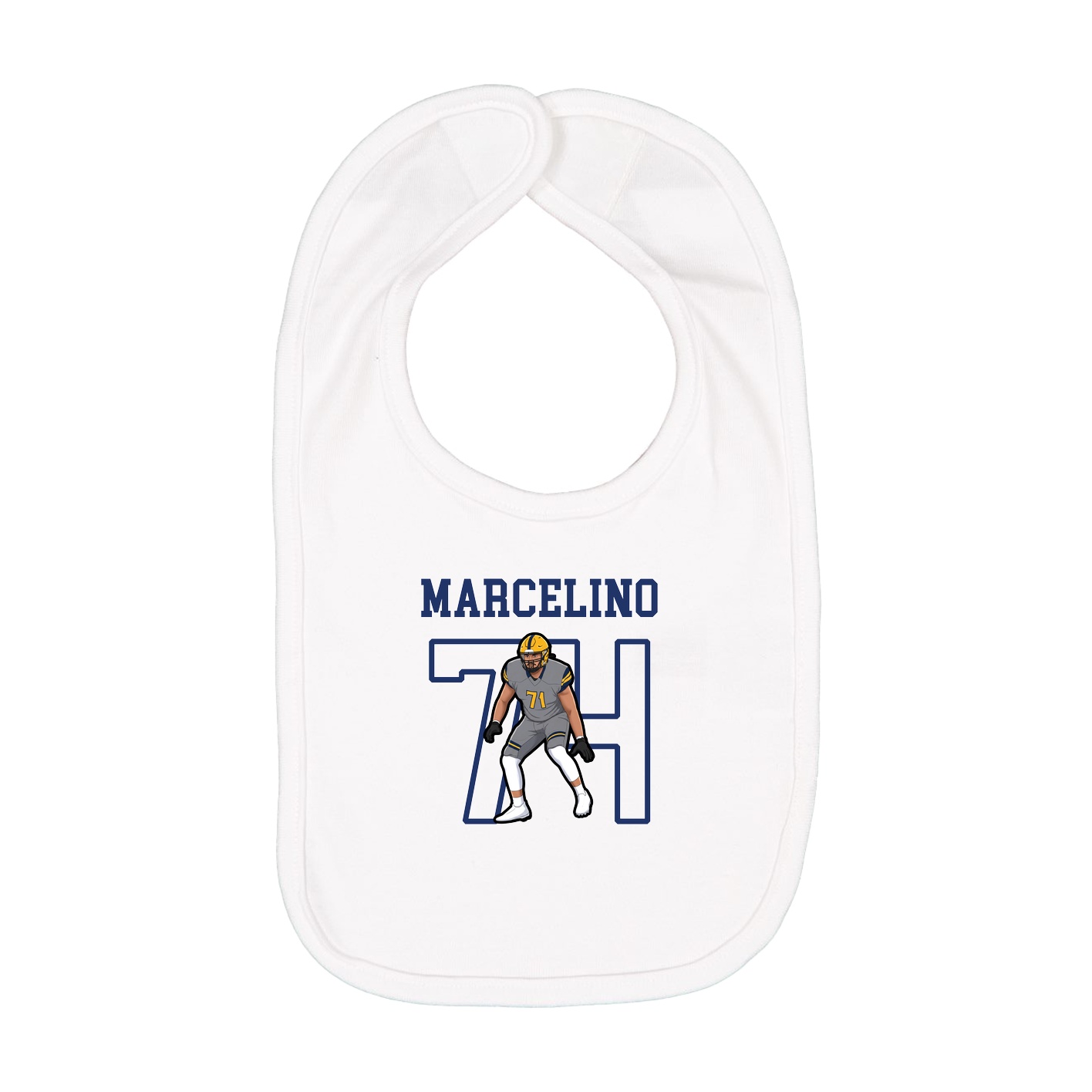 Infant Bib — Shirsey in White