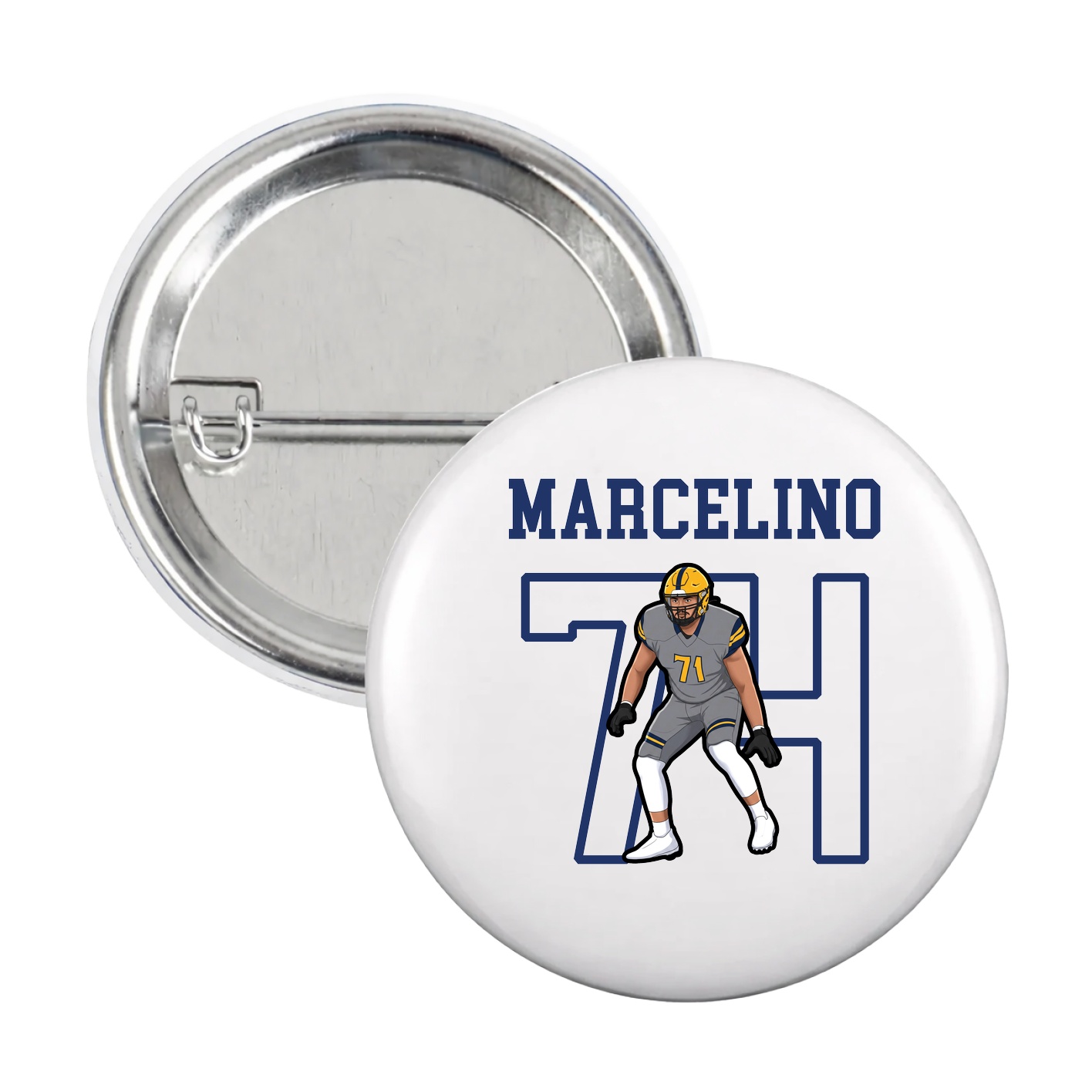 Game Day Button — Shirsey in White