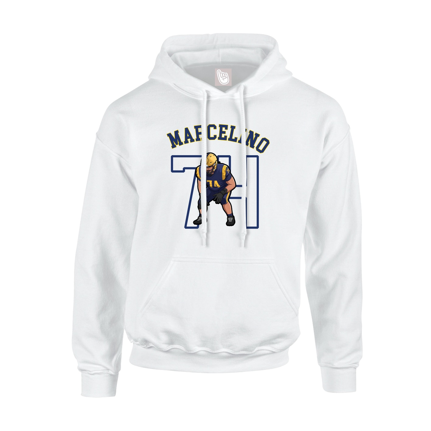 Youth Hoodie — Shirsey Arch in White