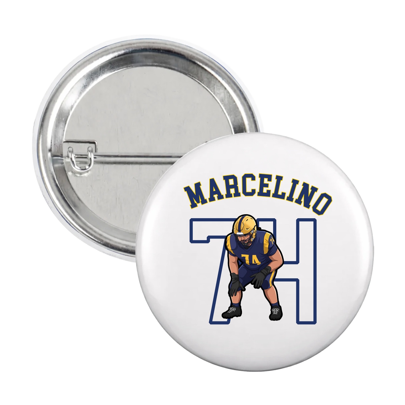 Game Day Button — Shirsey Arch in White