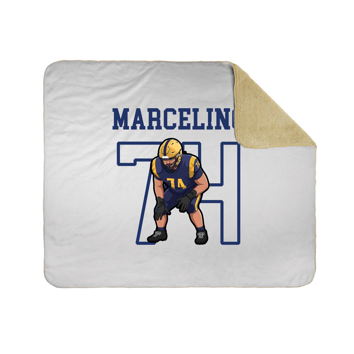Throw Blanket — Shirsey in White