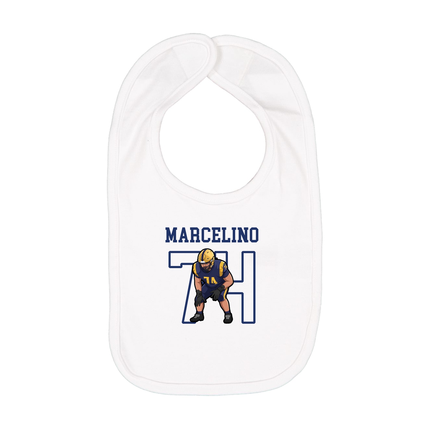 Infant Bib — Shirsey in White