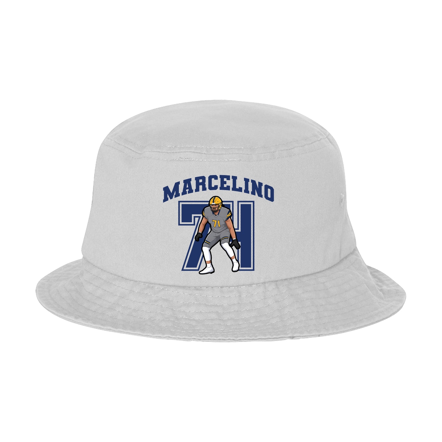 Bucket Cap — Number in White