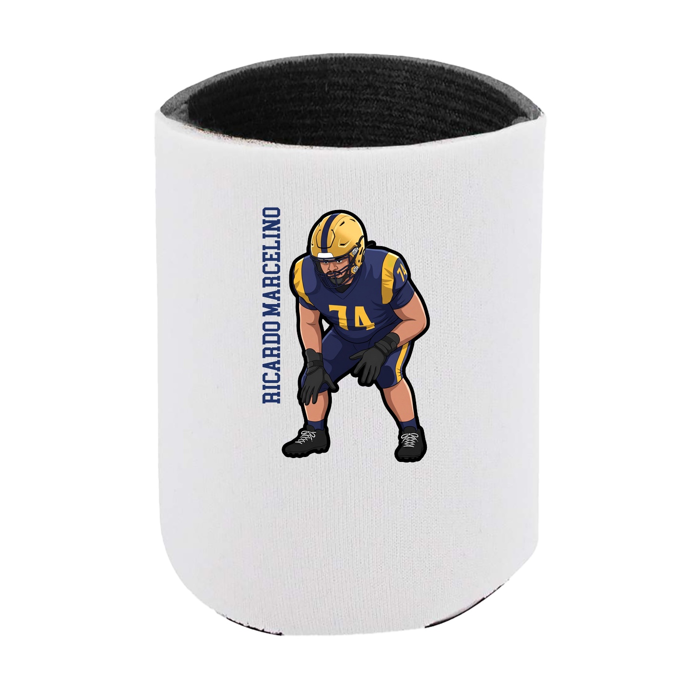 Can Holder — Name Vertical in White