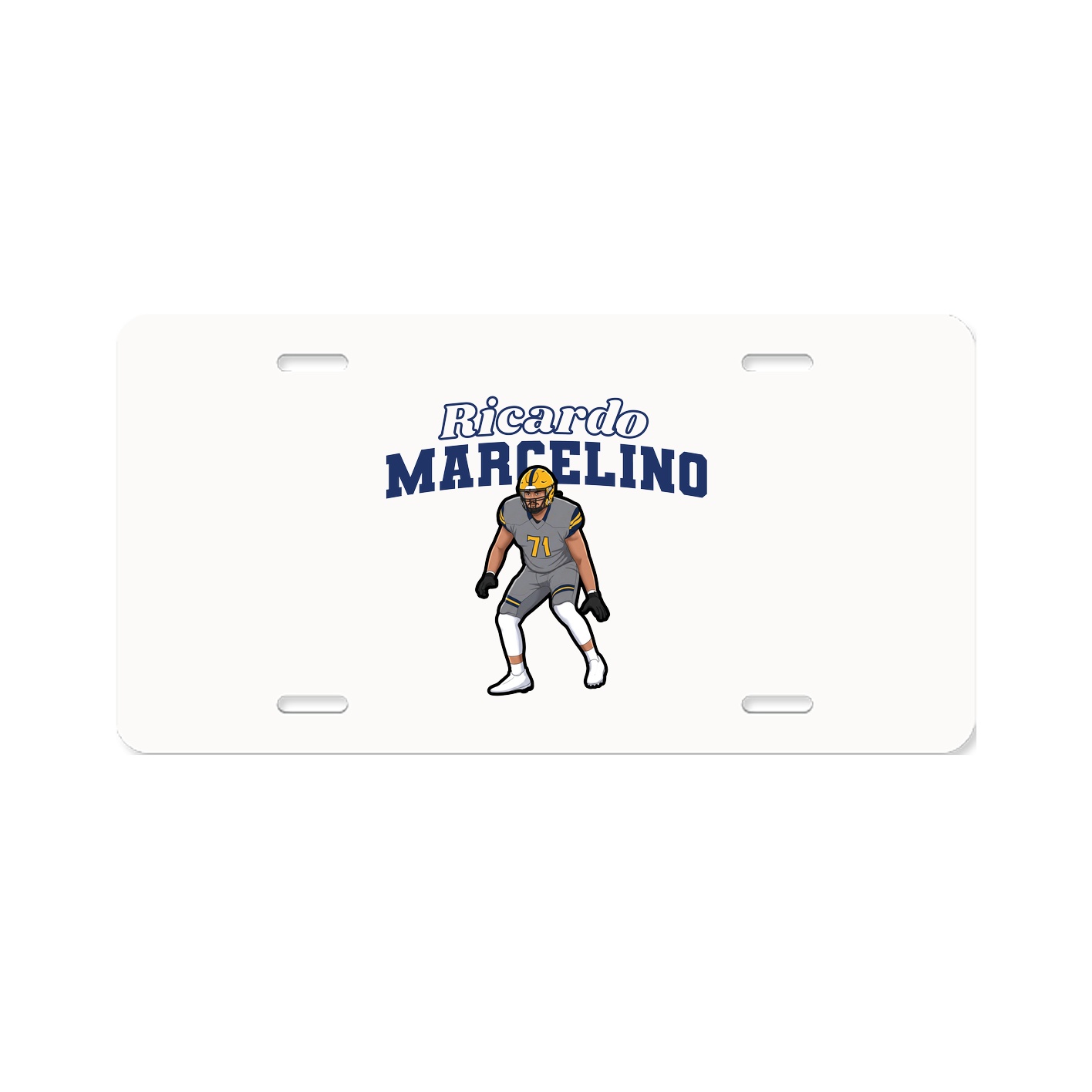 License Plate — Name Arch in Classic