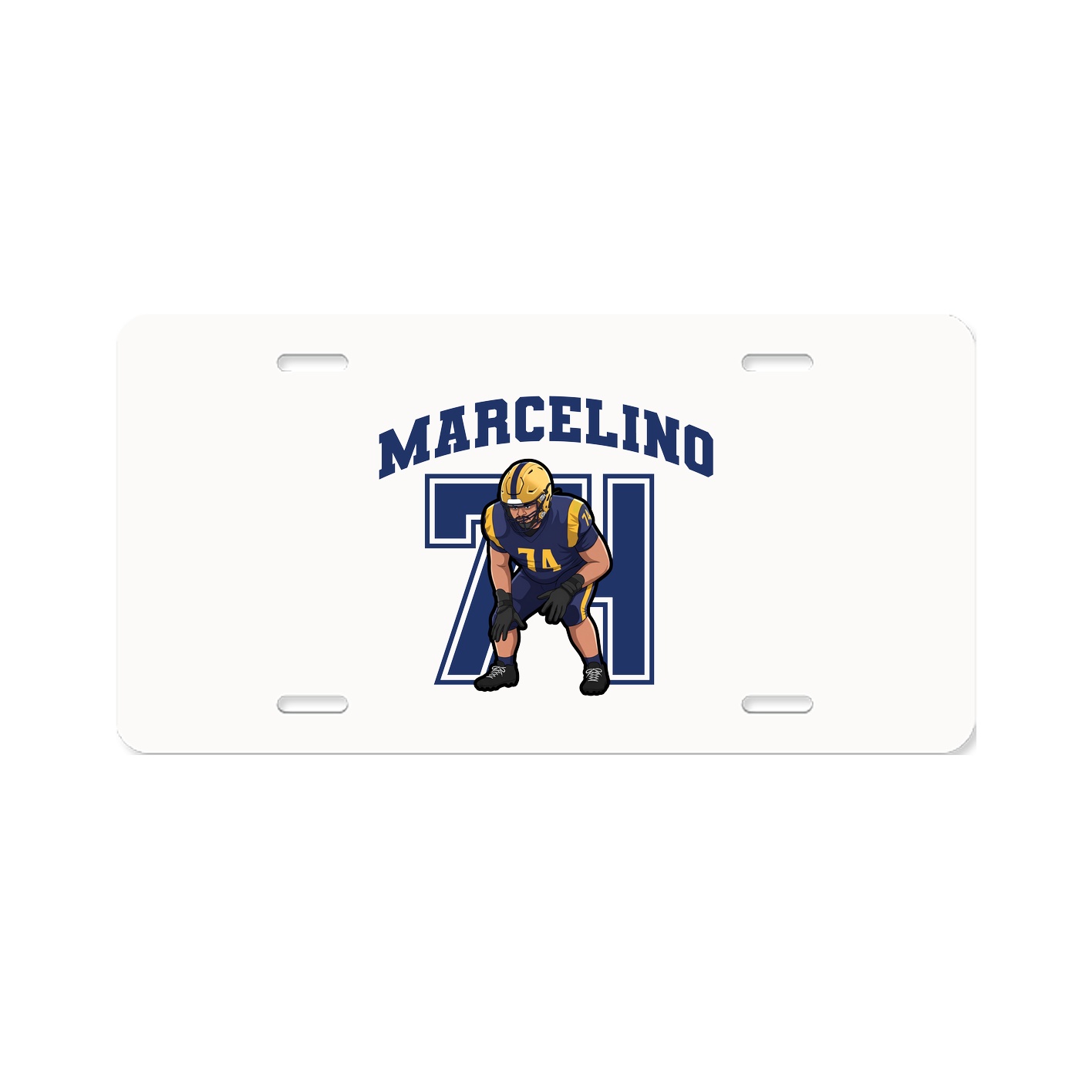 License Plate — Number in Classic