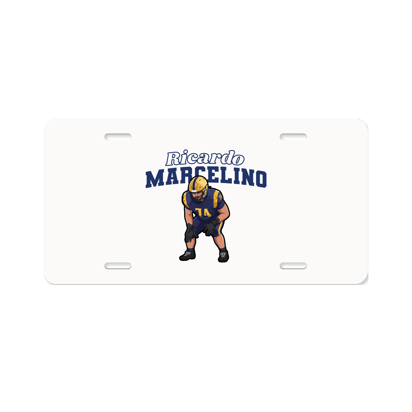 License Plate — Name Arch in Classic