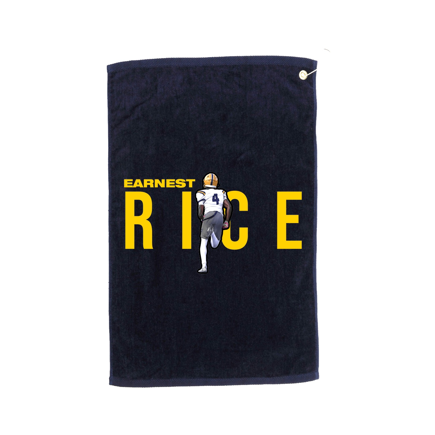 Golf Towel — Player Name in Navy