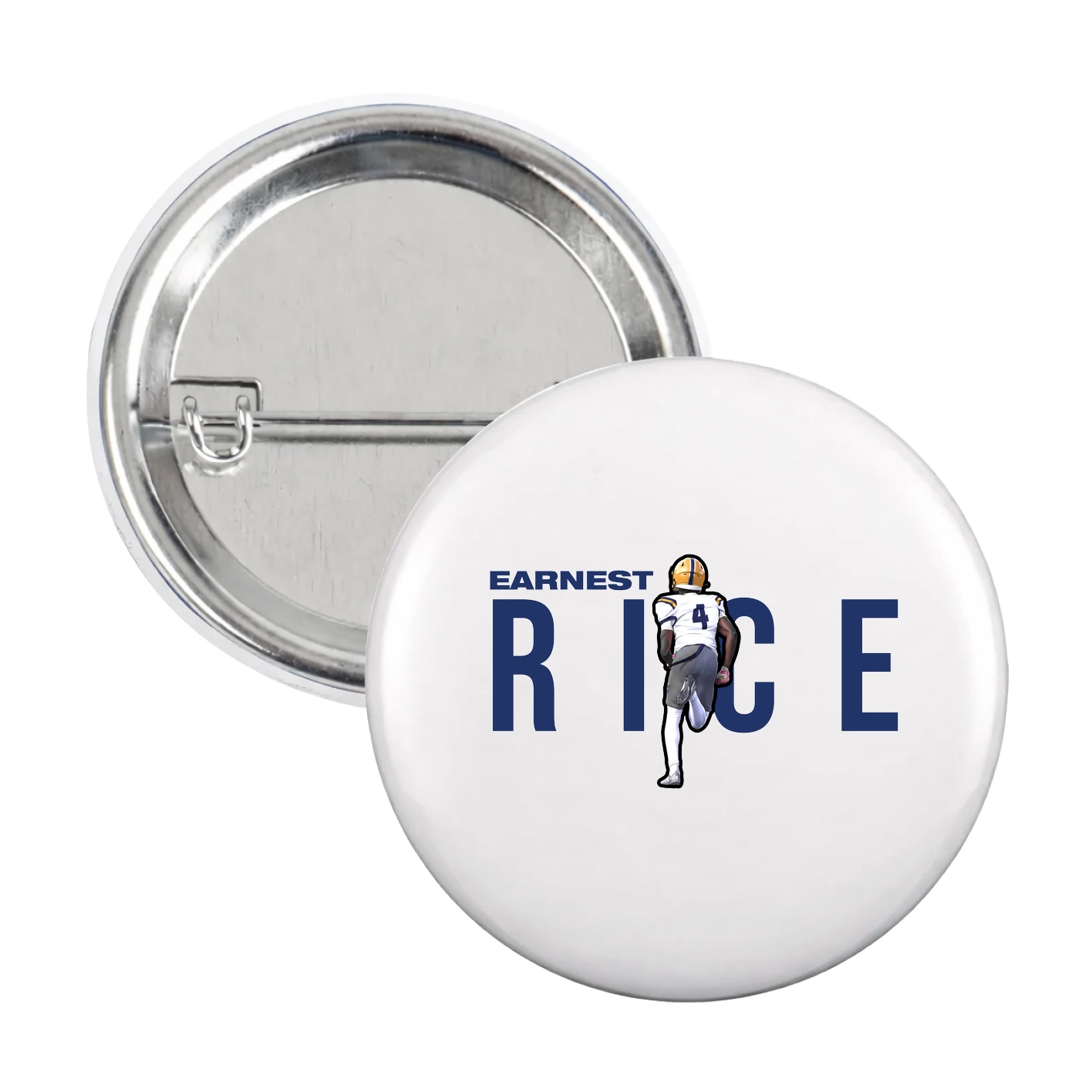 Game Day Button — Player Name in White