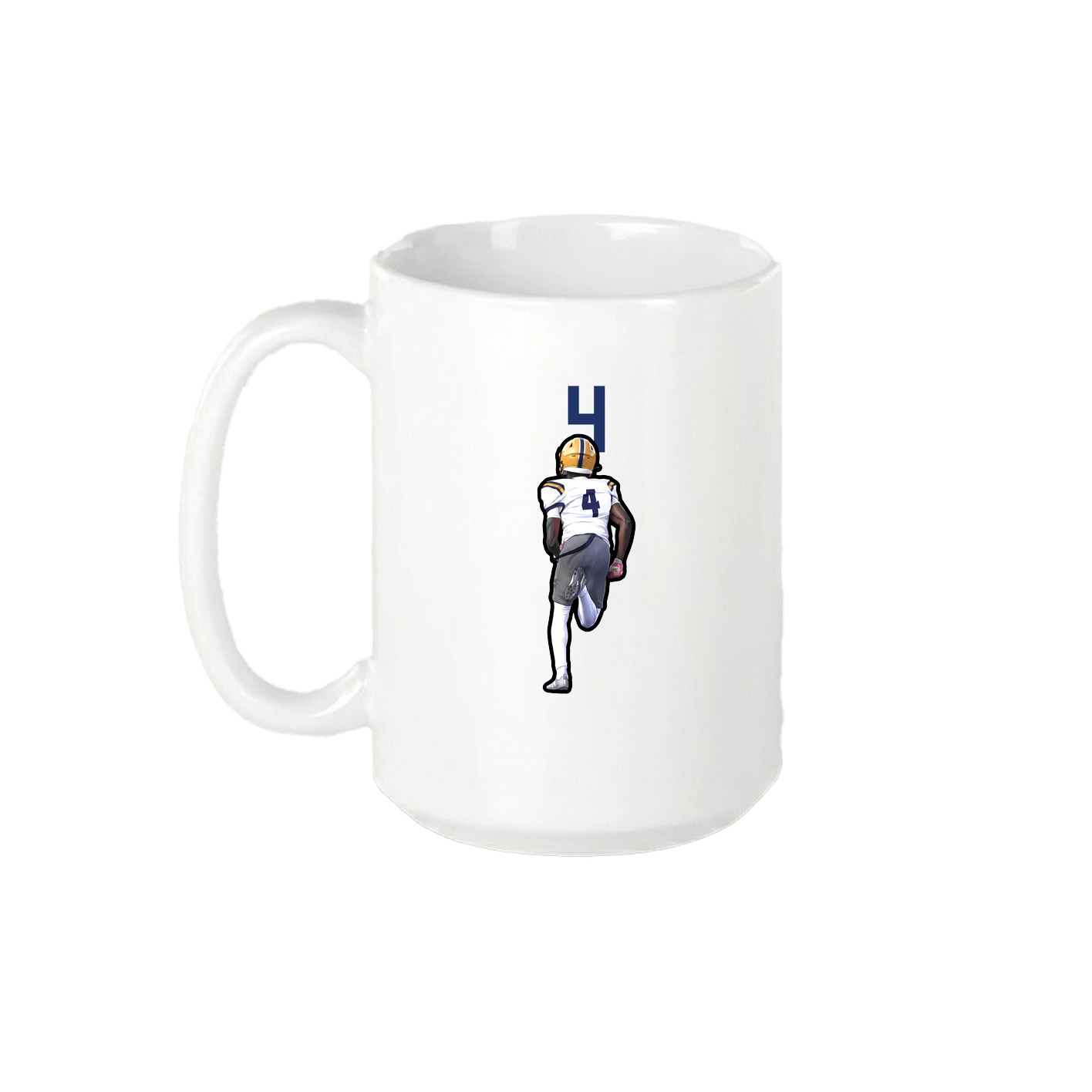 15oz Coffee Mug — Number Top in White