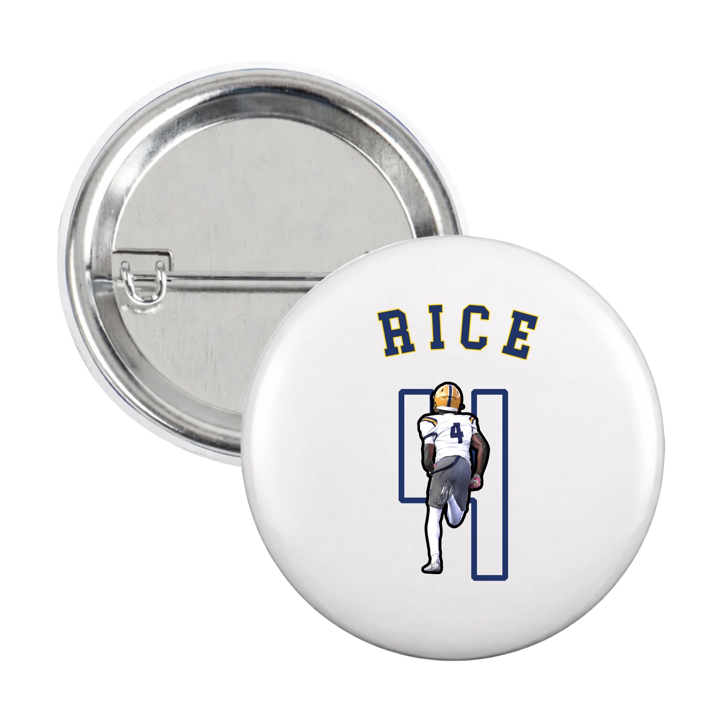 Game Day Button — Shirsey Arch in White