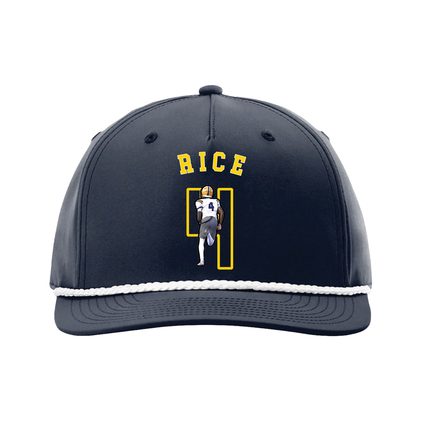 Five-Panel Classic Rope Cap — Shirsey Arch in Navy