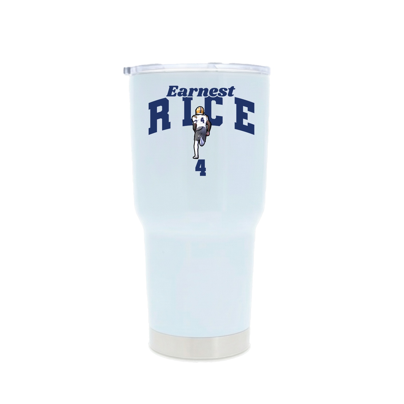 30oz Stainless Steel Tumbler — Signature Arch in White
