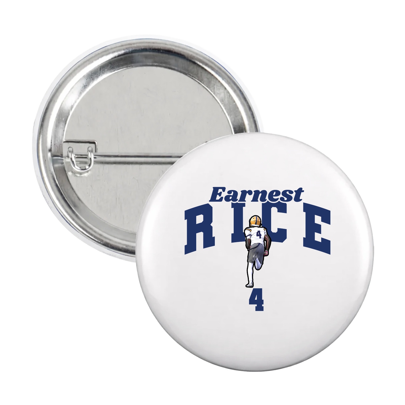 Game Day Button — Signature Arch in White