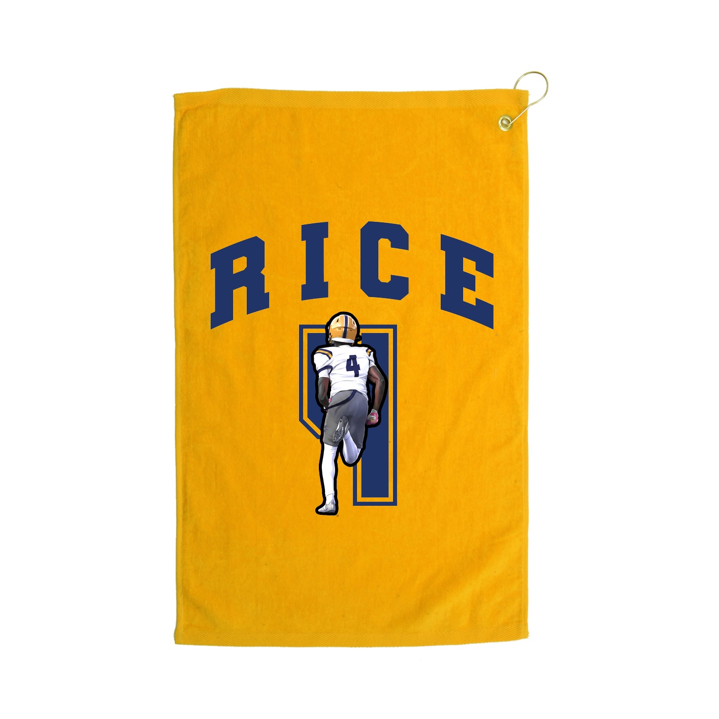 Golf Towel — Number in Gold