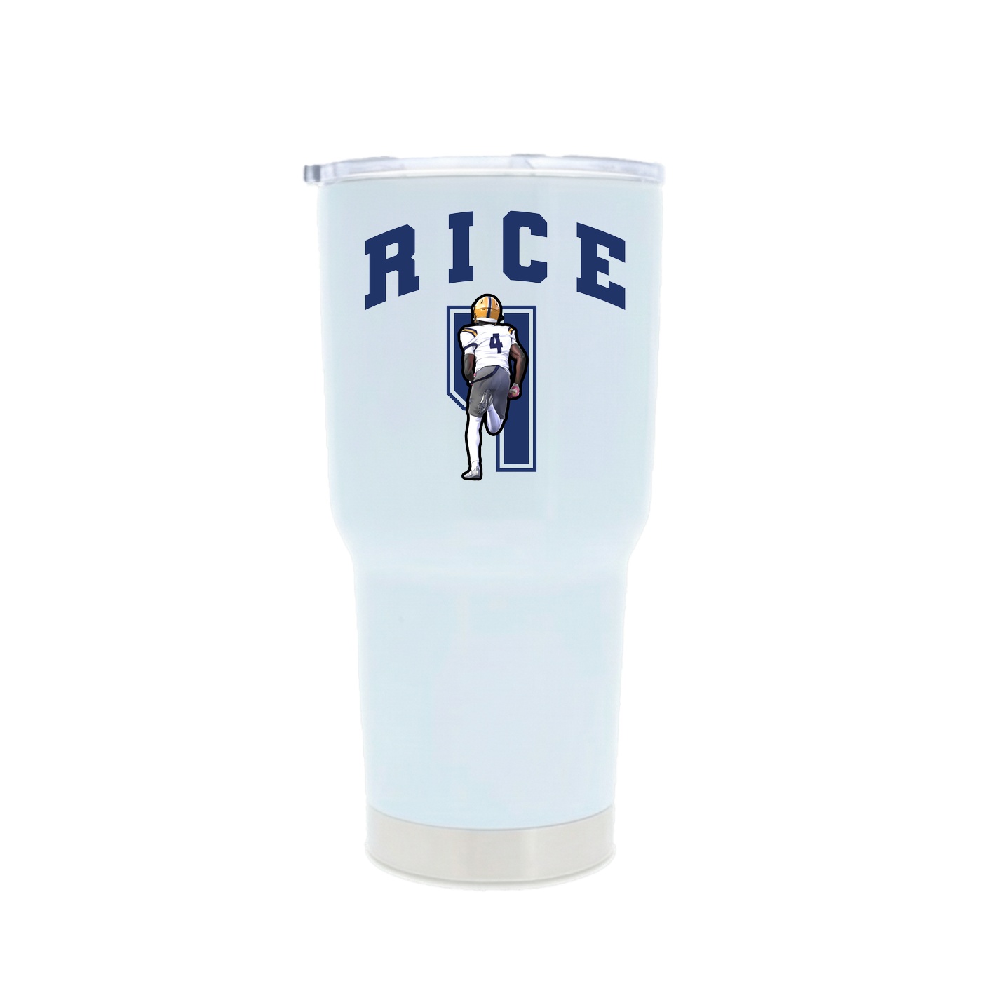 30oz Stainless Steel Tumbler — Number in White
