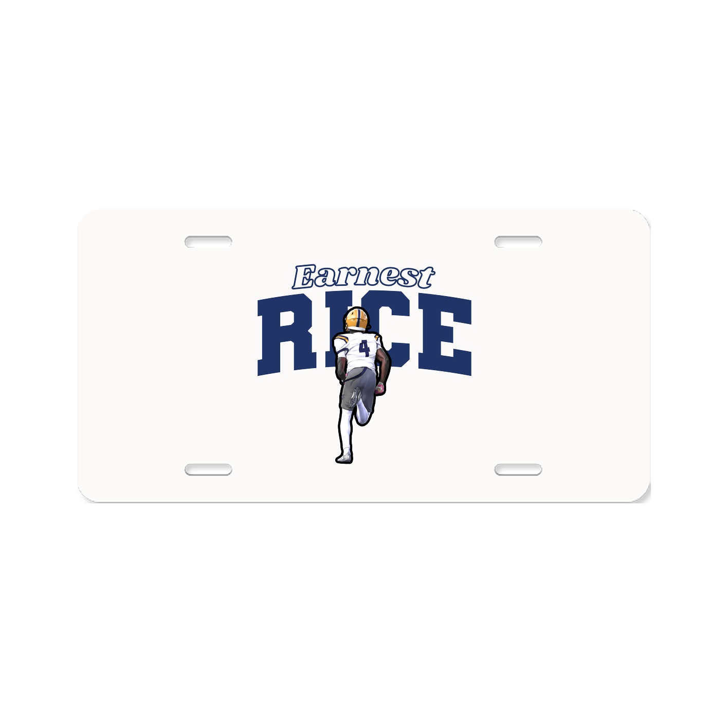 License Plate — Name Arch in Classic