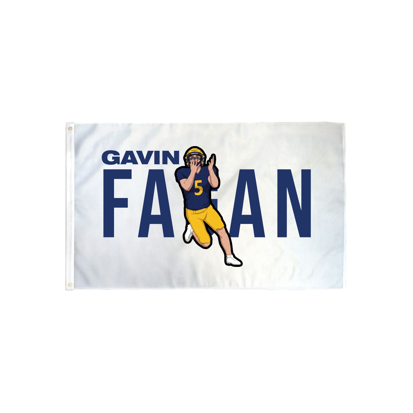 3x5 Flag — Player Name in Classic