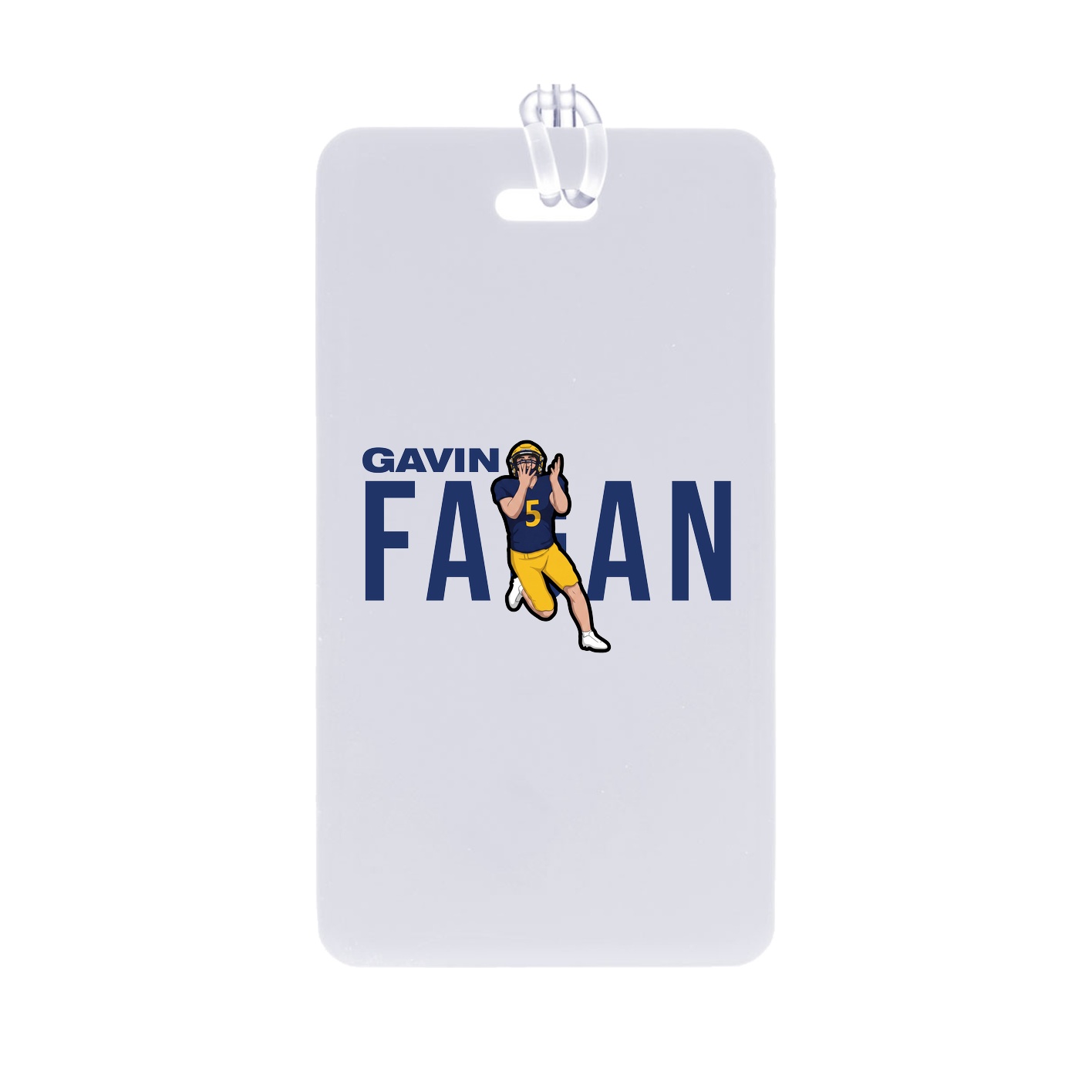 Bag Tag — Player Name in Classic