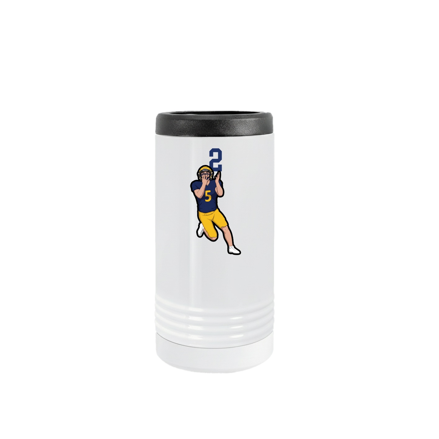 Slim Beverage Holder — Number Top in White