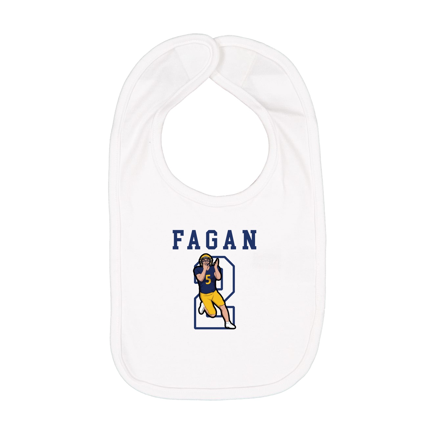 Infant Bib — Shirsey in White