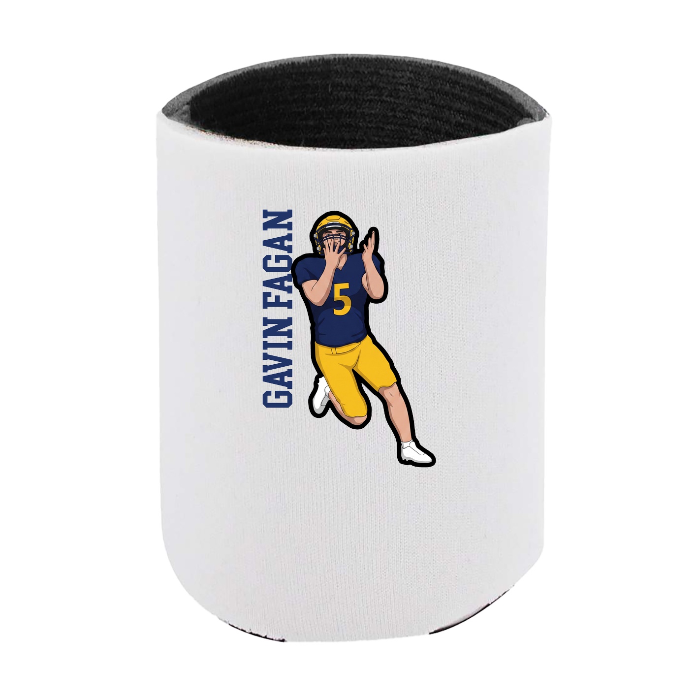 Can Holder — Name Vertical in White