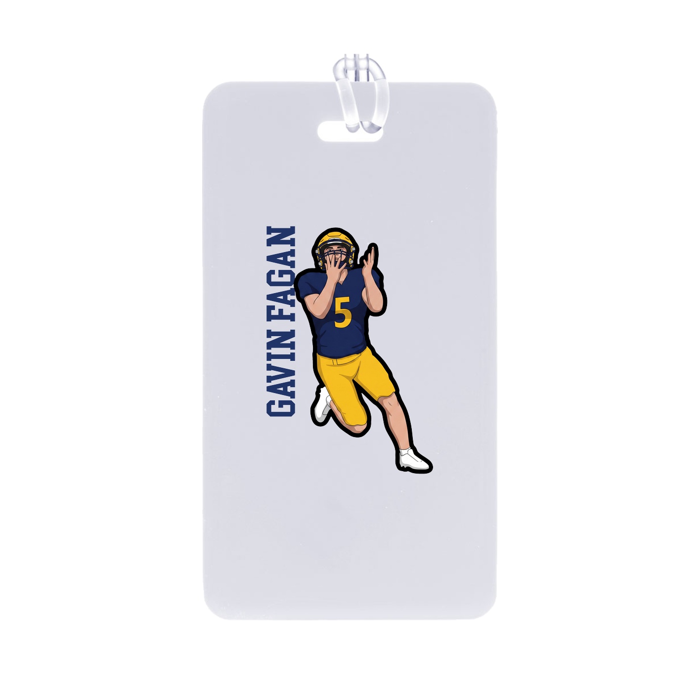 Bag Tag — Name Vertical in Classic