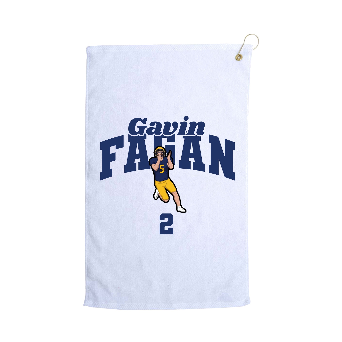 Golf Towel — Signature Arch in White