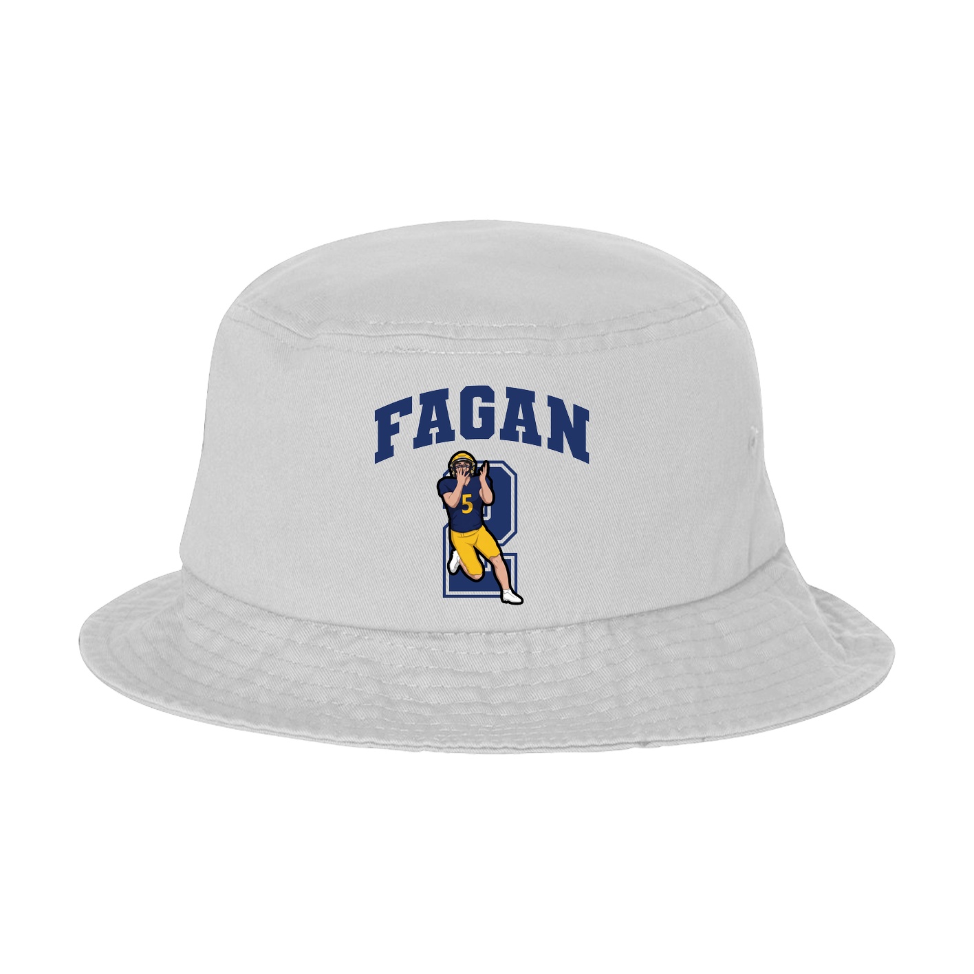 Bucket Cap — Number in White