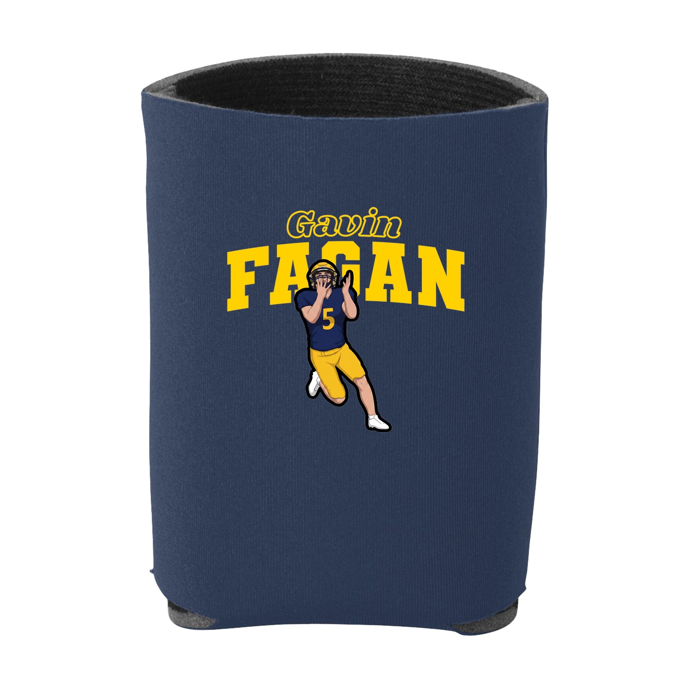 Can Holder — Name Arch in Navy