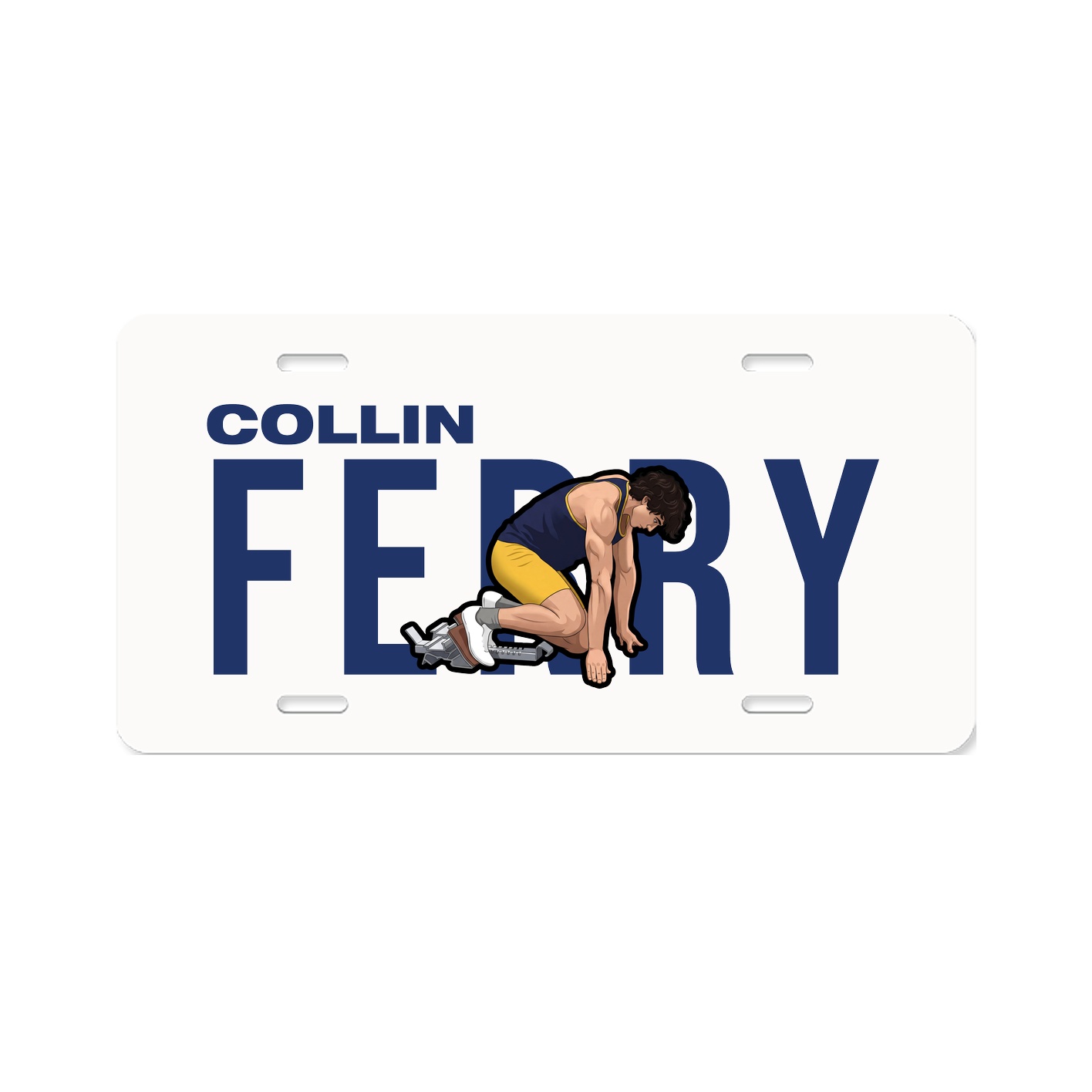 License Plate — Player Name in Classic
