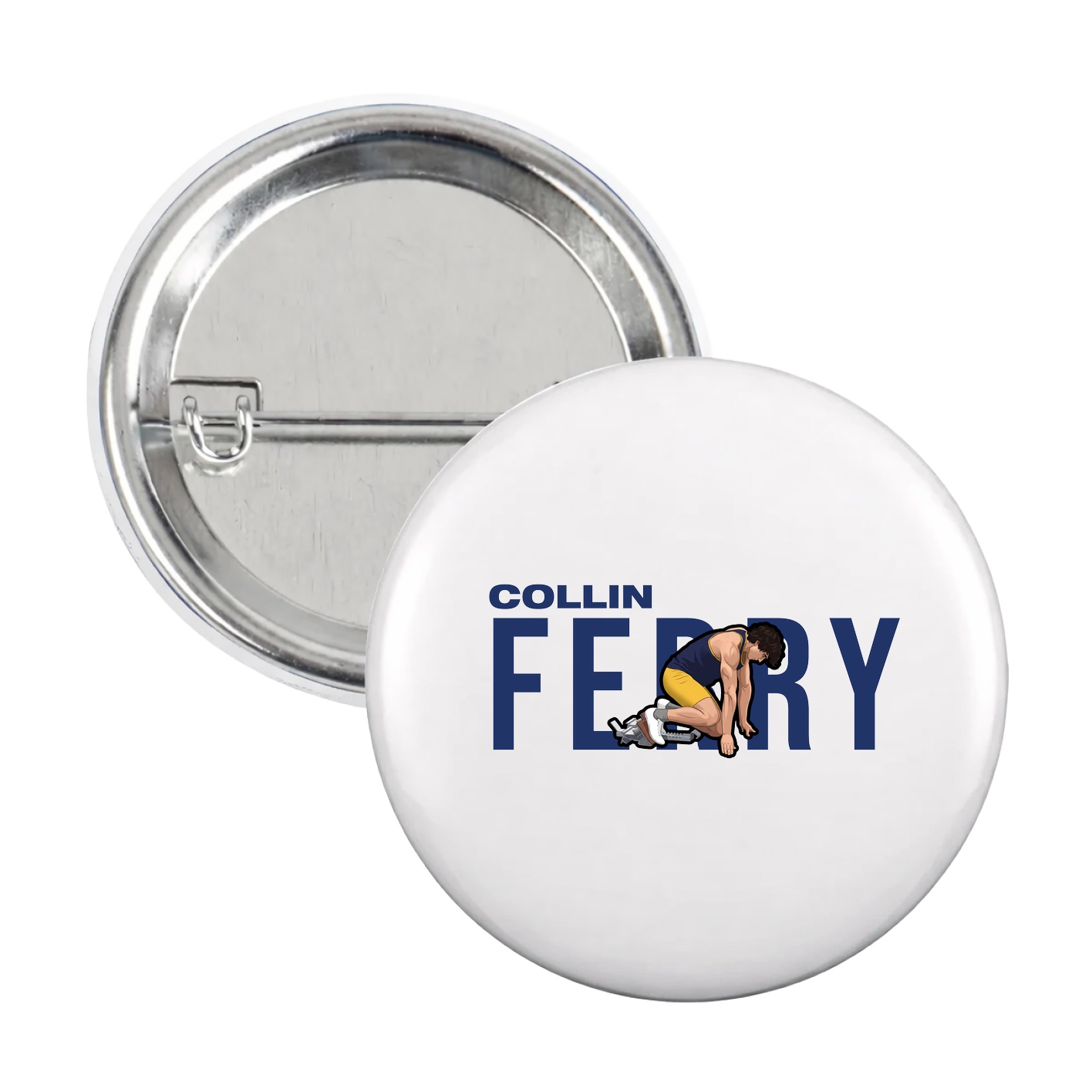 Game Day Button — Player Name in White