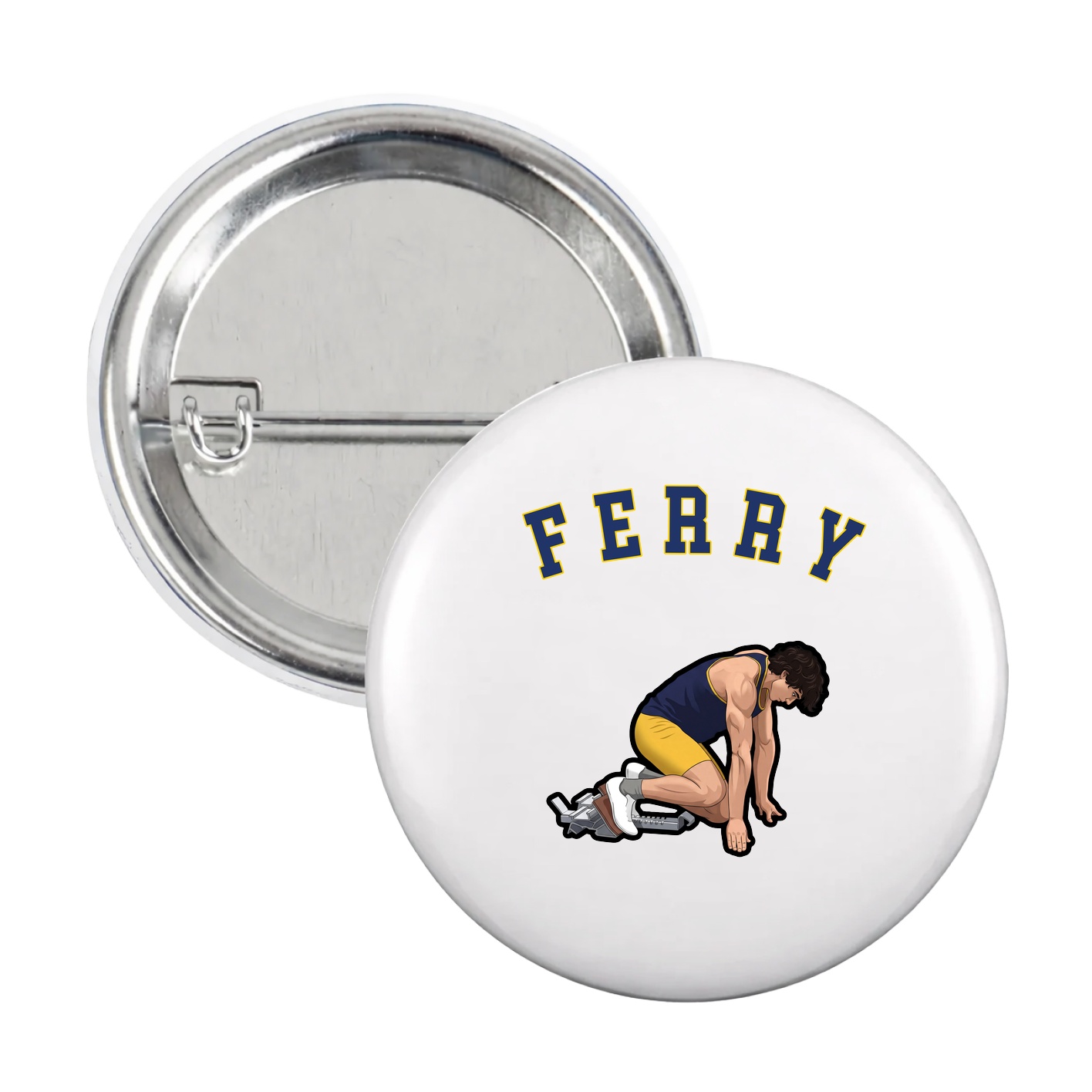 Game Day Button — Shirsey Arch in White