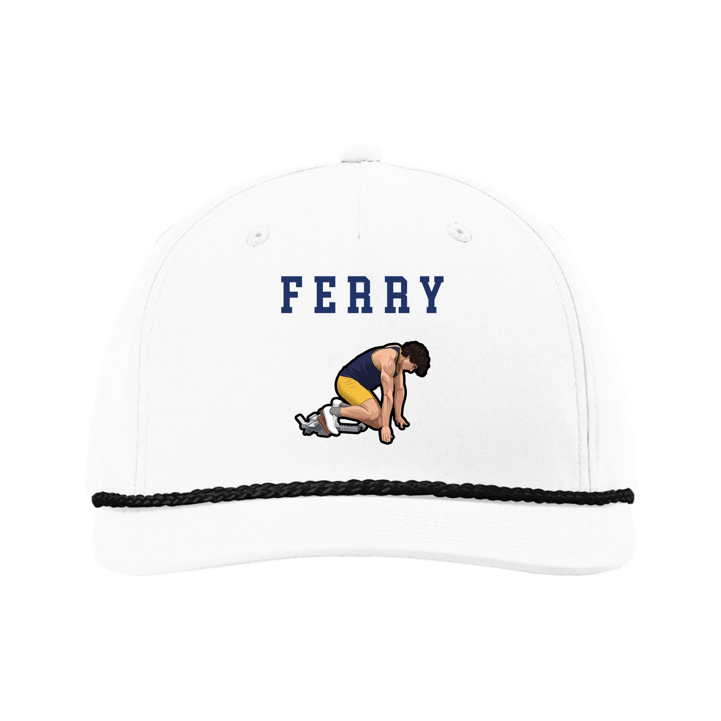 Five-Panel Classic Rope Cap — Shirsey in White