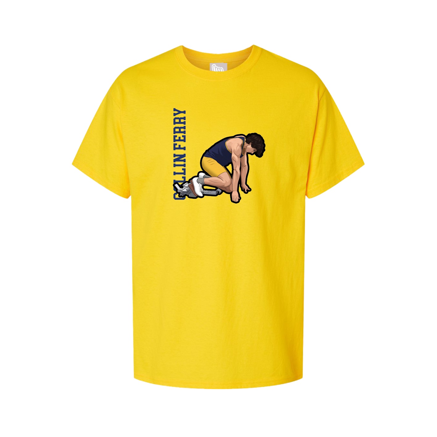 Tee — Name Vertical in Gold