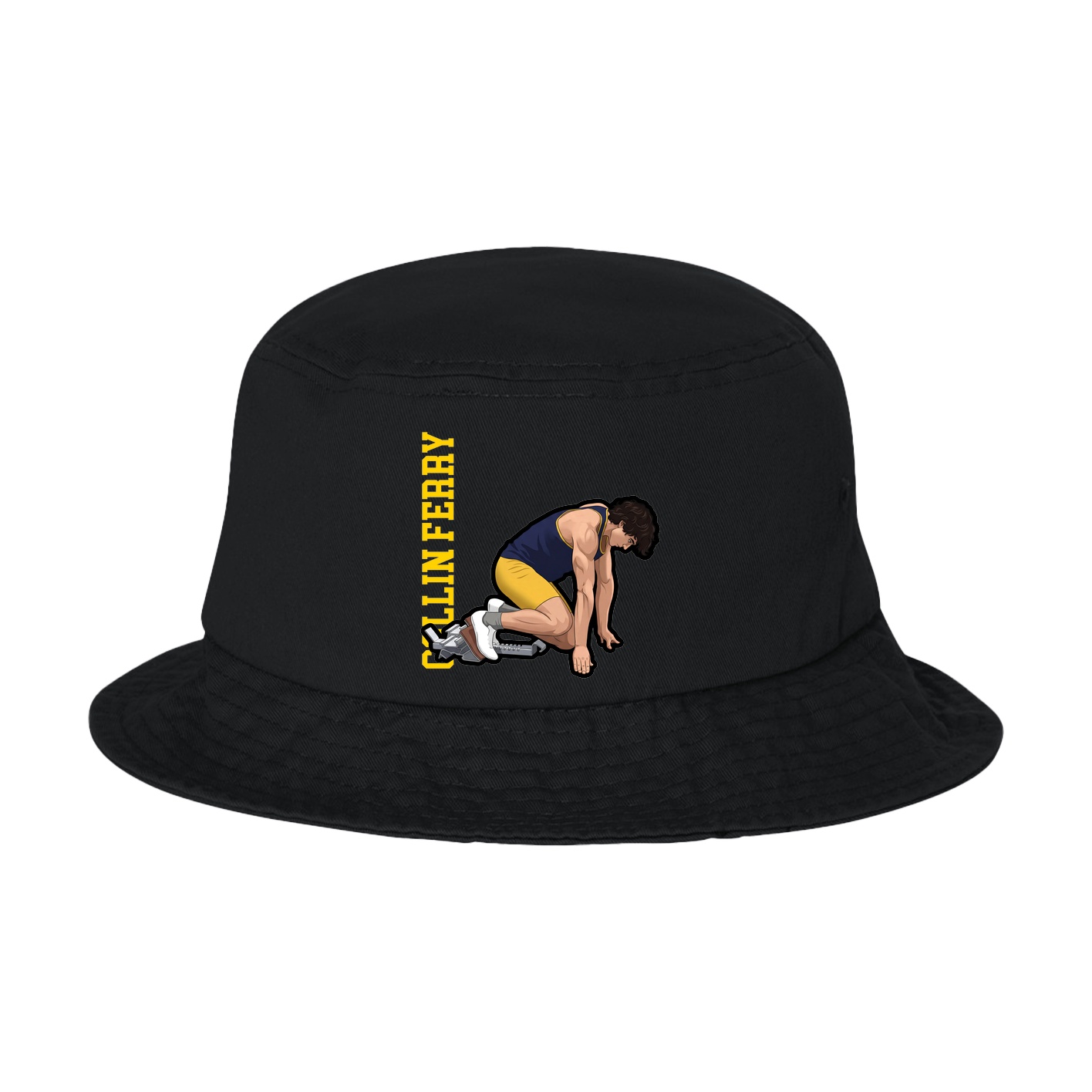 Bucket Cap — Name Vertical in Black