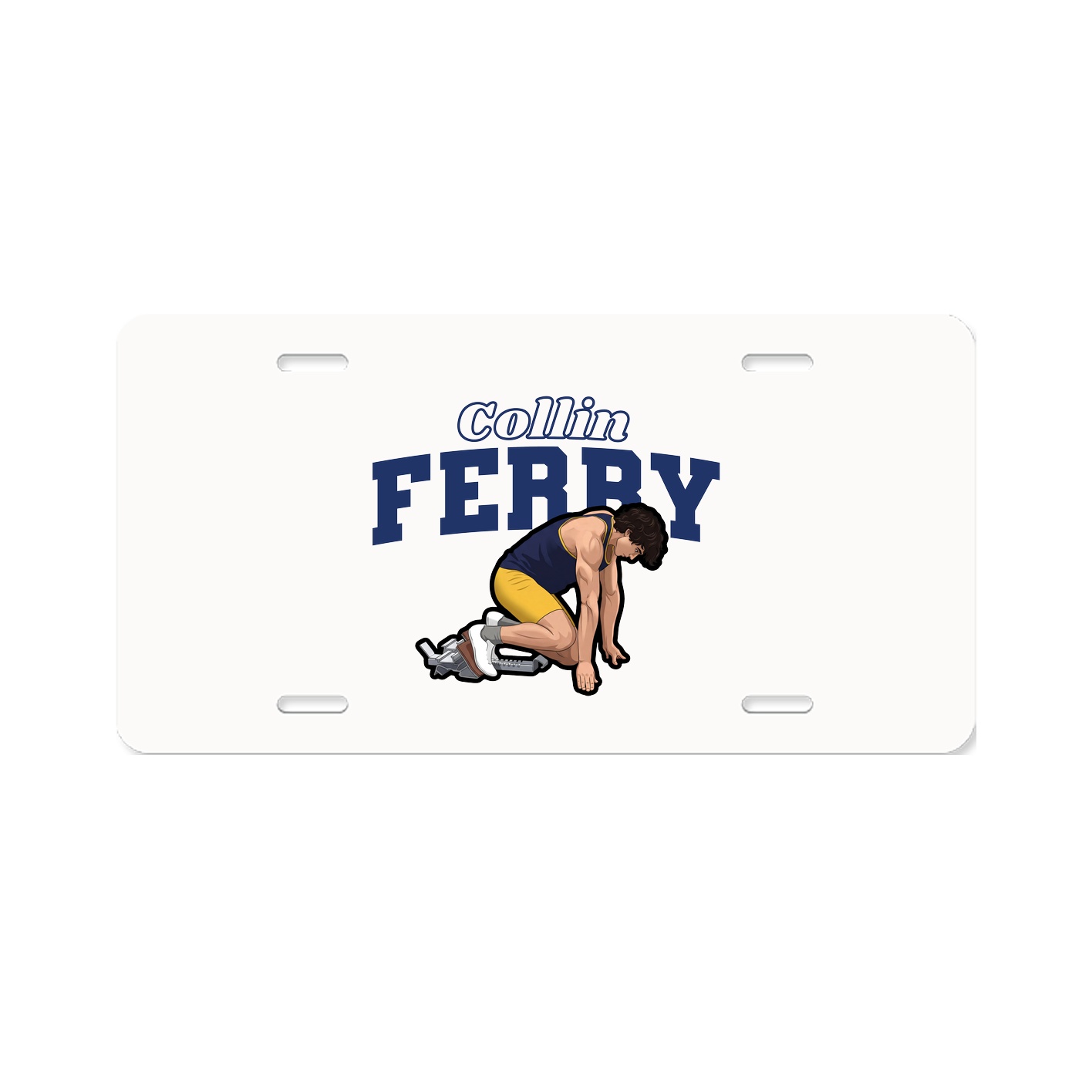 License Plate — Name Arch in Classic
