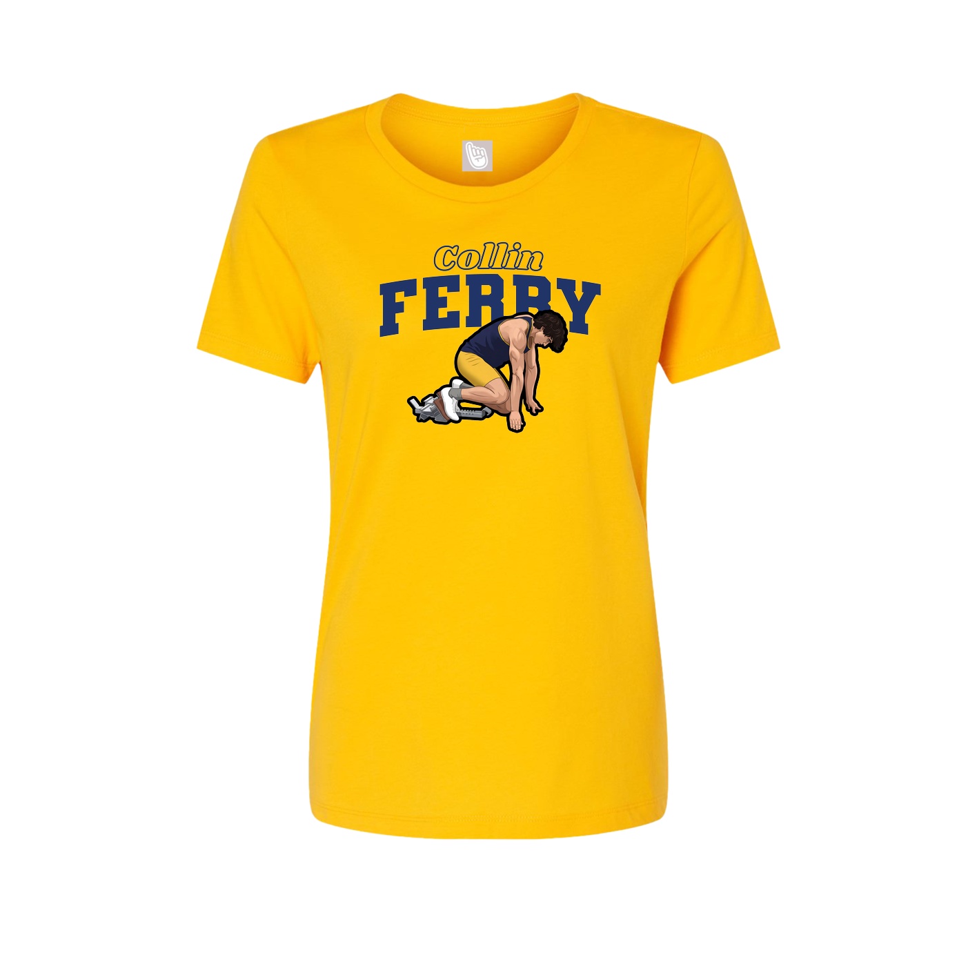 Womens Tee — Name Arch in Gold