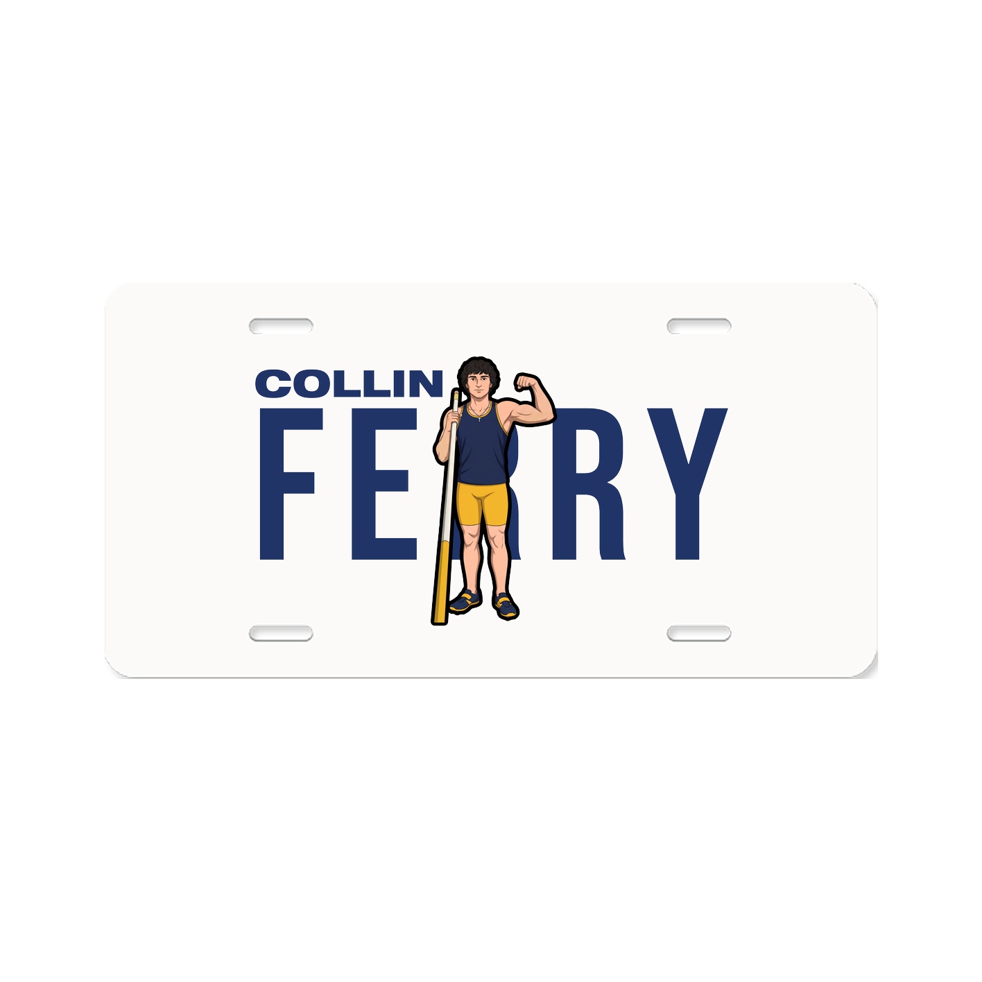 License Plate — Player Name in Classic