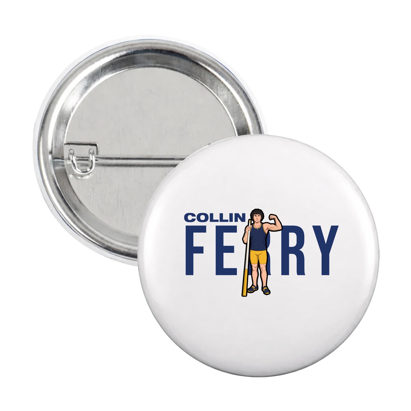 Game Day Button — Player Name in White