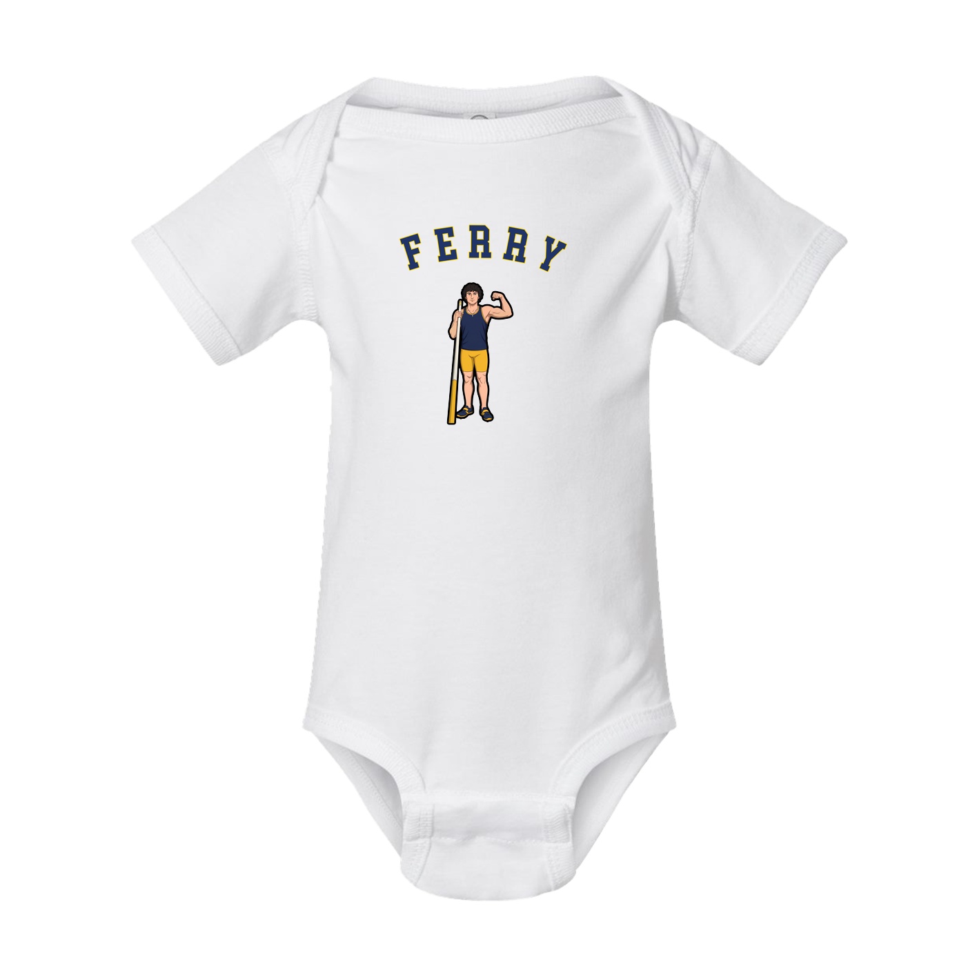 Baby Onesie — Shirsey Arch in White