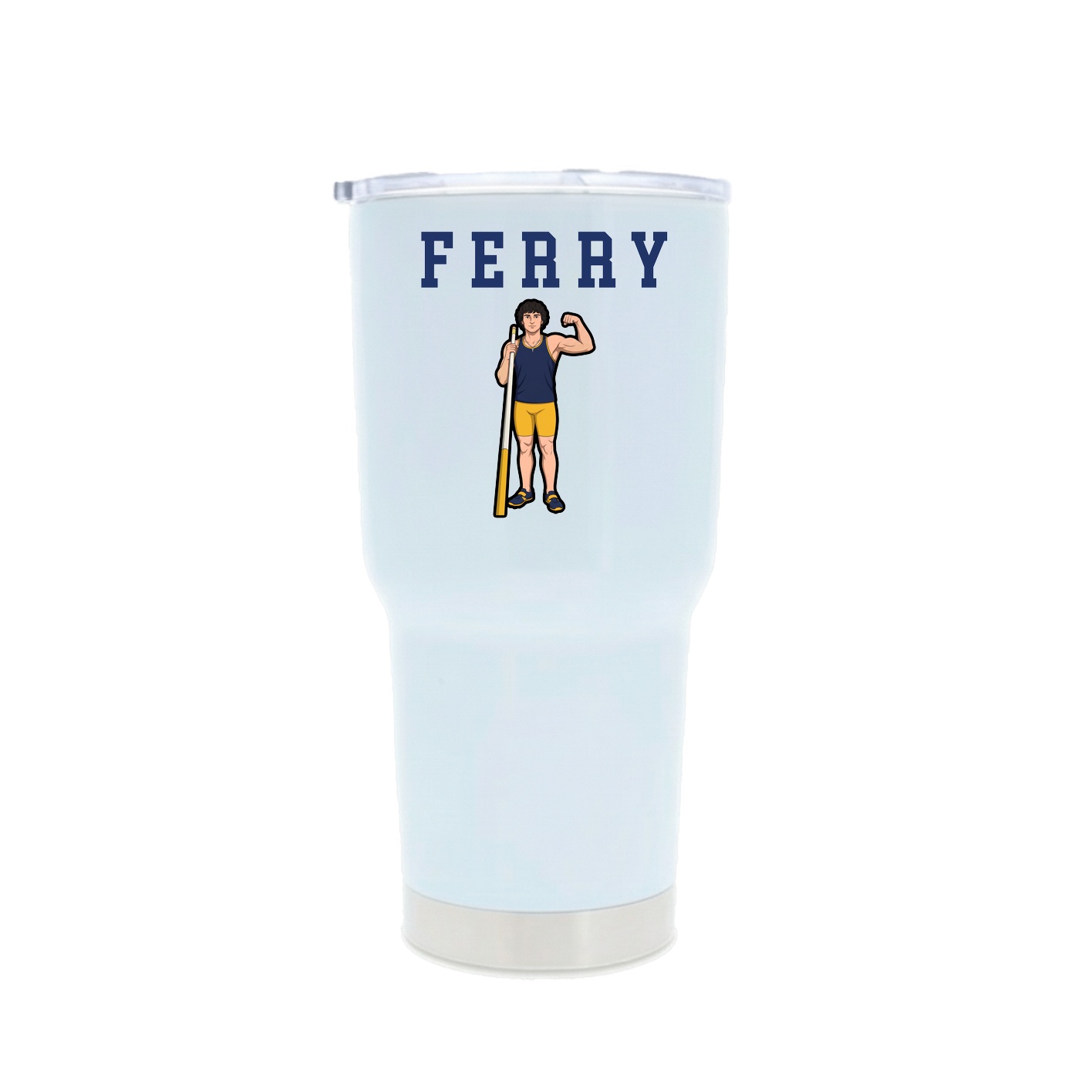30oz Stainless Steel Tumbler — Shirsey in White