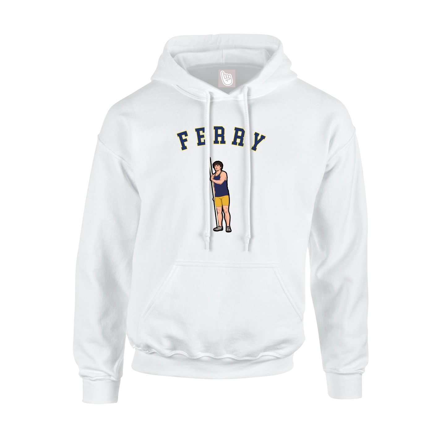 Youth Hoodie — Shirsey Arch in White