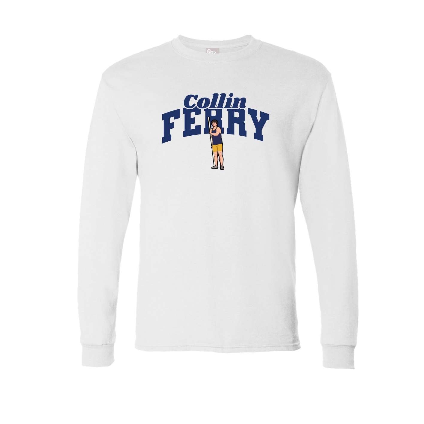 Long Sleeve Tee — Signature Arch in White