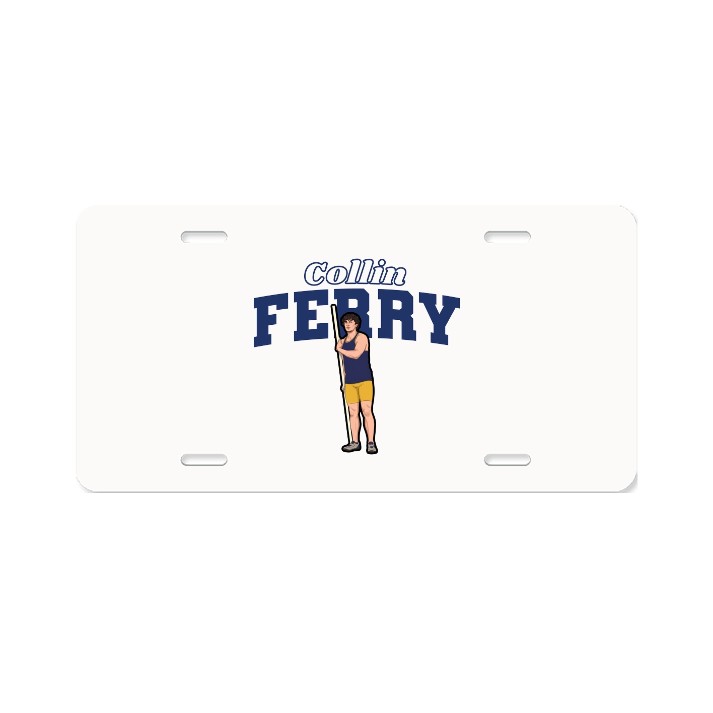 License Plate — Name Arch in Classic